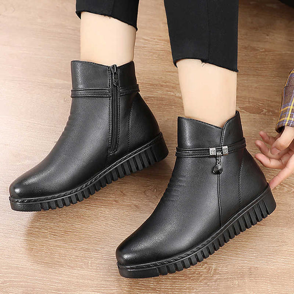 Drune | Damen Wasserdichte Warme Lederstiefel
