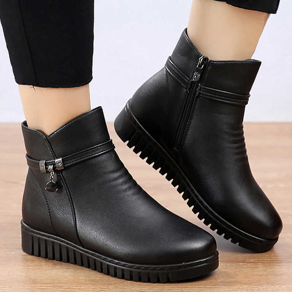 Drune | Damen Wasserdichte Warme Lederstiefel