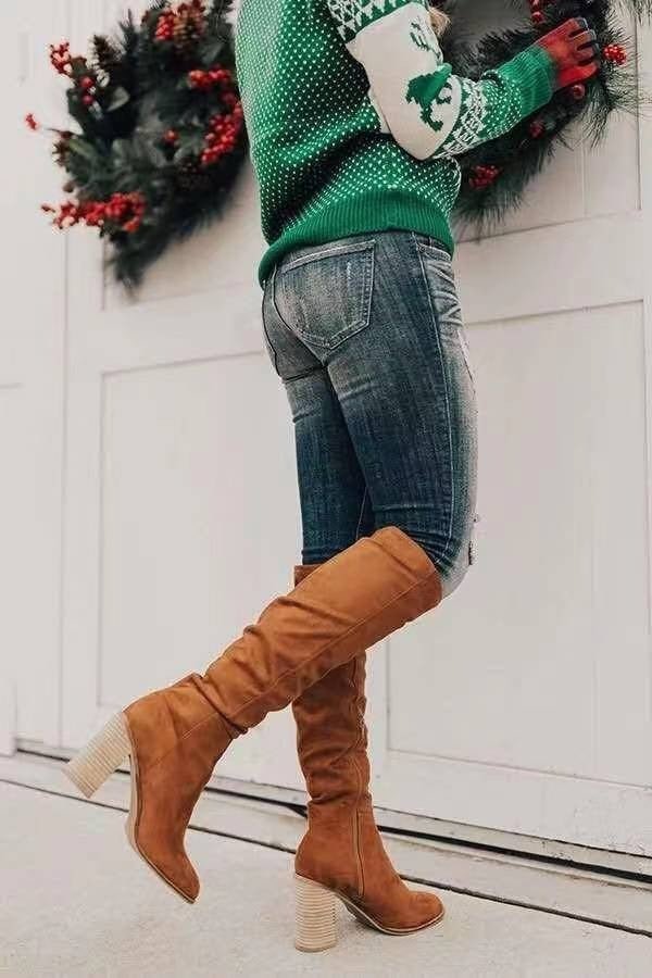 Drune | Eleganter Stiefel in Knielänge