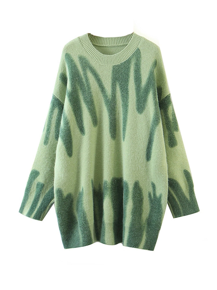 Drune | Damen gestreifter Strickpullover