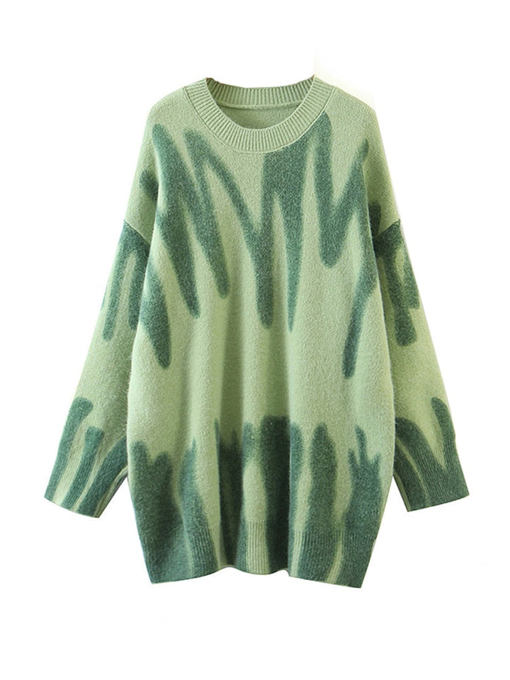 Drune | Damen gestreifter Strickpullover