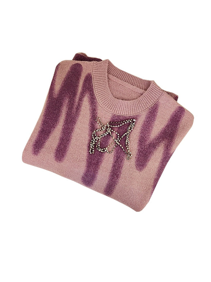 Drune | Damen gestreifter Strickpullover