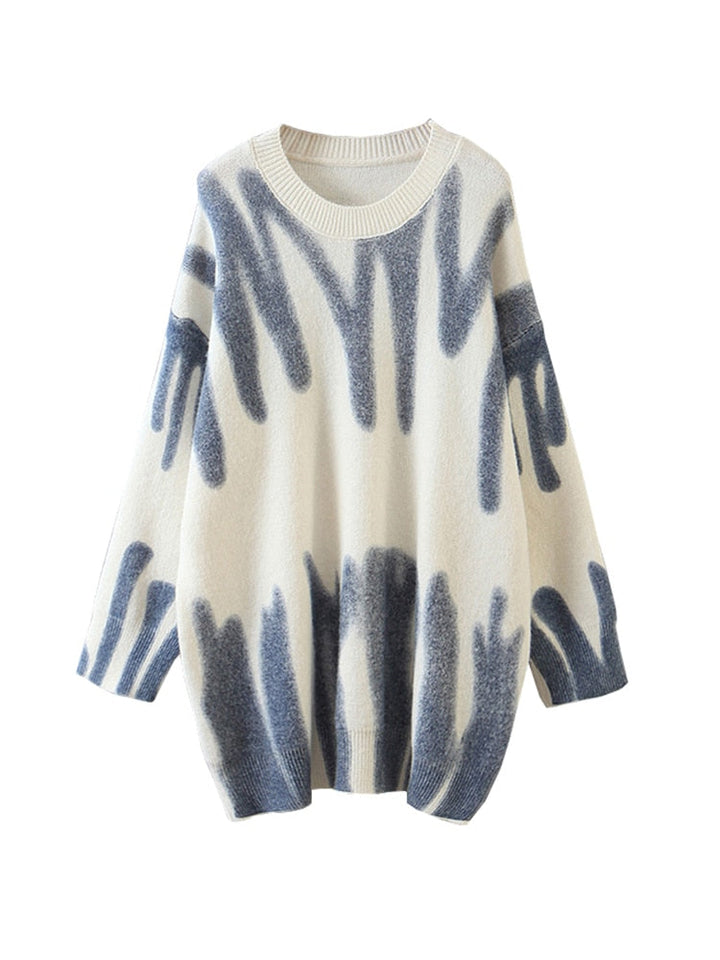 Drune | Damen gestreifter Strickpullover