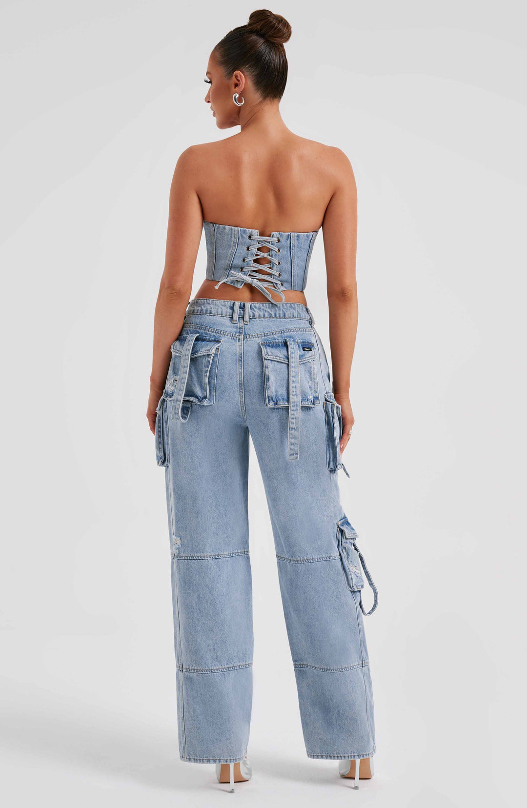 Drune | Stylische Cargohose Aus Denim