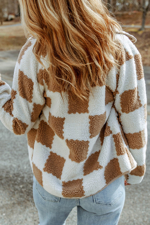Drune | Gepunkteter Sherpa-jacke Weich und Warm Perfekt Für Kaltes Wetter