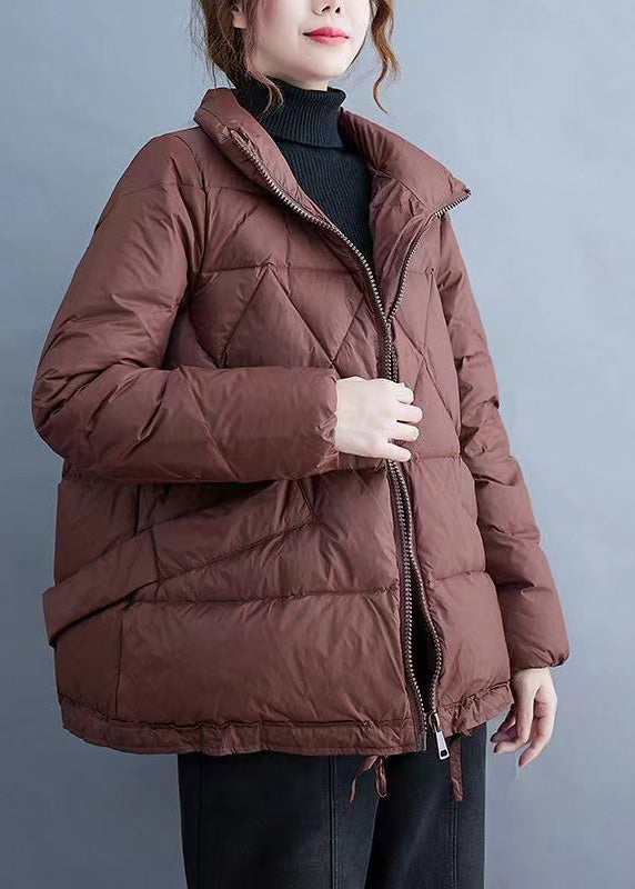 Drune | Taschen Patchwork Feine Baumwolle Gefütterte Mäntel Mit Reißverschluss Winter