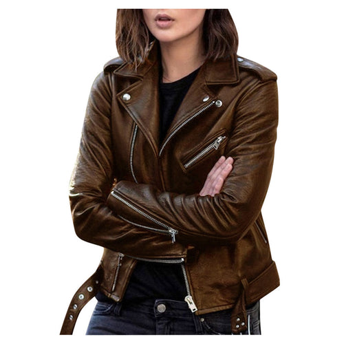 Drune | Vintage Lederjacke - Reißverschluss
