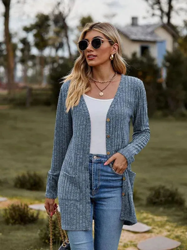 Drune | Gewebte Damen Strickjacke Pullover