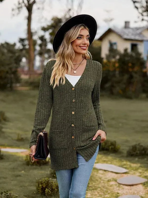 Drune | Gewebte Damen Strickjacke Pullover