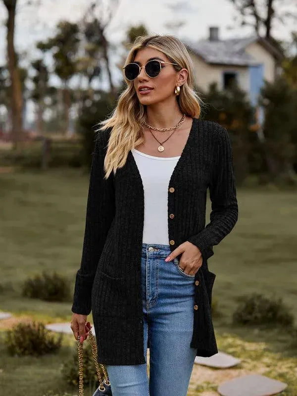 Drune | Gewebte Damen Strickjacke Pullover