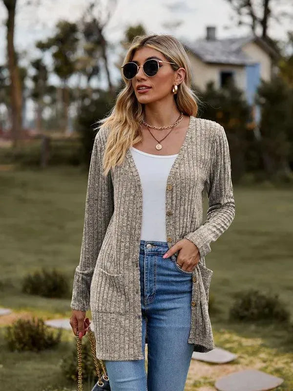 Drune | Gewebte Damen Strickjacke Pullover
