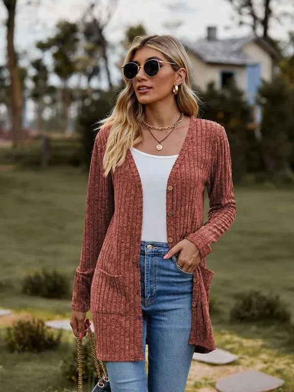 Drune | Gewebte Damen Strickjacke Pullover