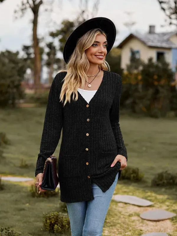 Drune | Gewebte Damen Strickjacke Pullover