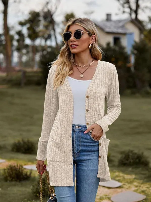 Drune | Gewebte Damen Strickjacke Pullover