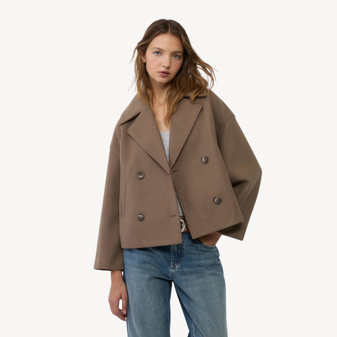 Drune | Kürzerer Woll-Peacoat für Frauen