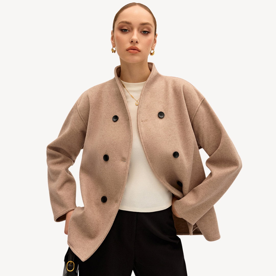 Drune | Damen Doppelreiher Wollmantel