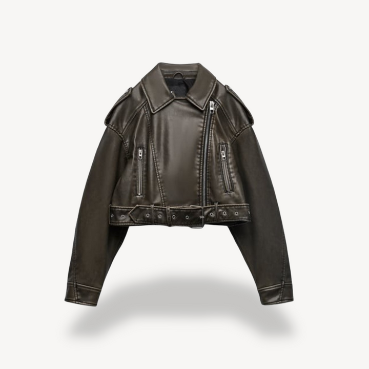 Drune | Leder Bikerjacke für Frauen