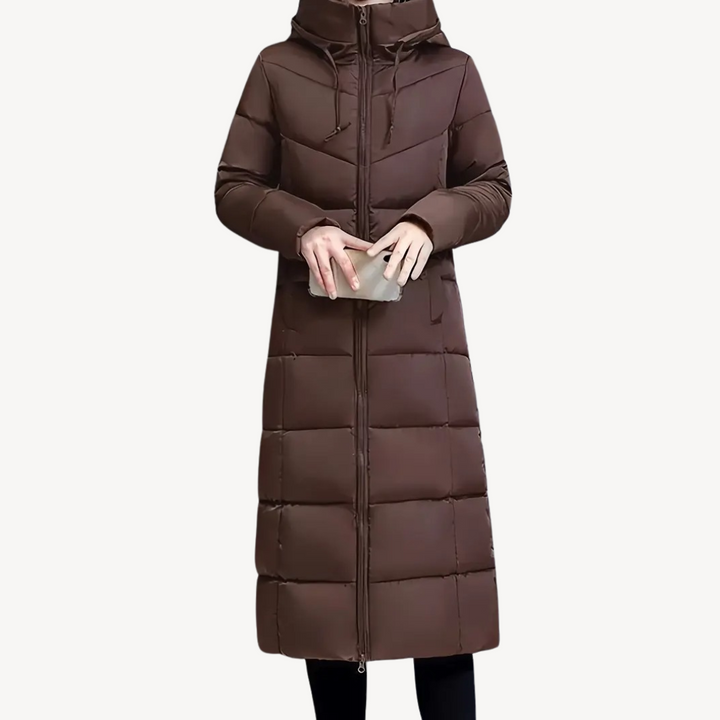 Drune | Damen Lange Daunenjacke
