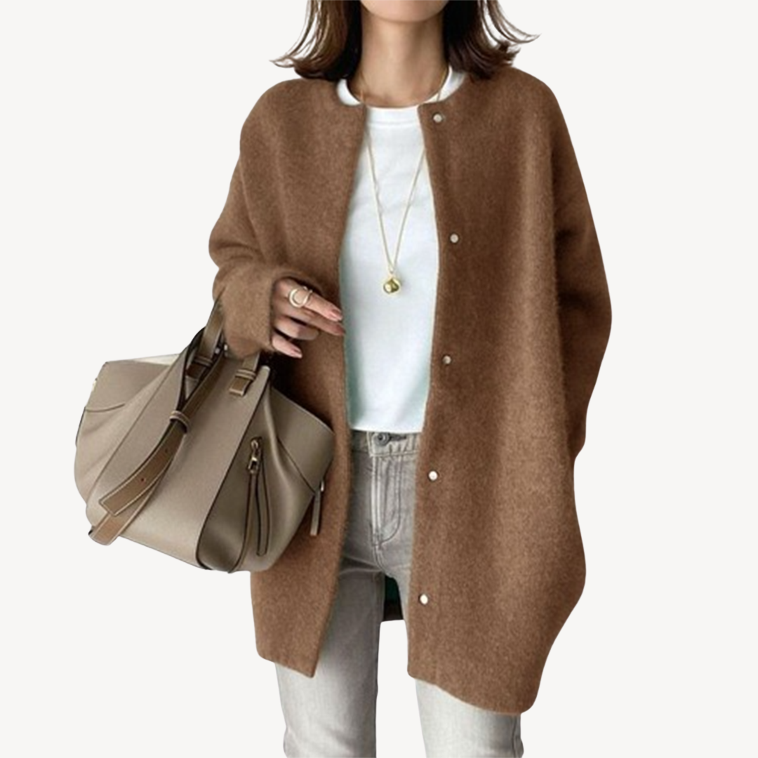 Drune | Damen Knopfleiste Strickjacke
