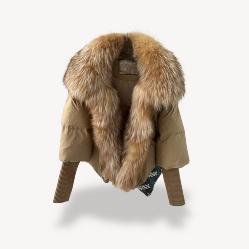 Drune | Damen Kunstpelz Pufferjacke