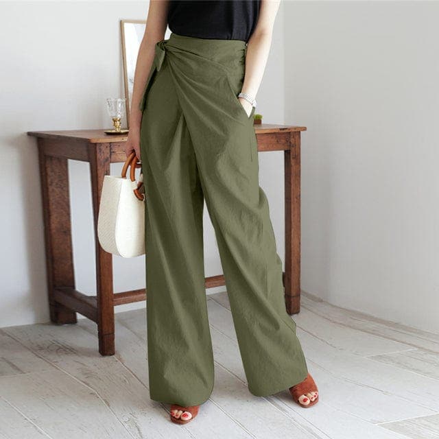 Drune - Elegante Wickelhose mit hoher Taille