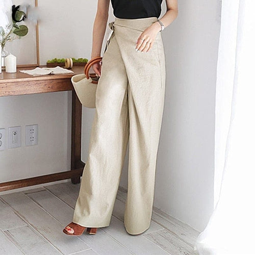 Drune - Elegante Wickelhose mit hoher Taille