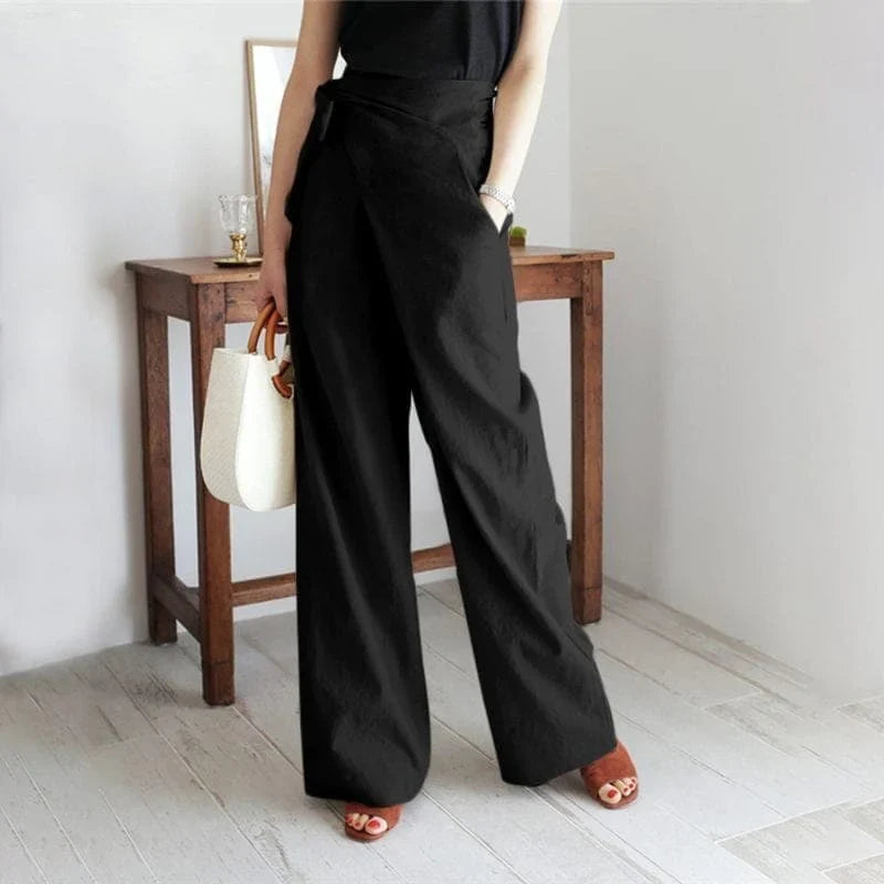 Drune - Elegante Wickelhose mit hoher Taille