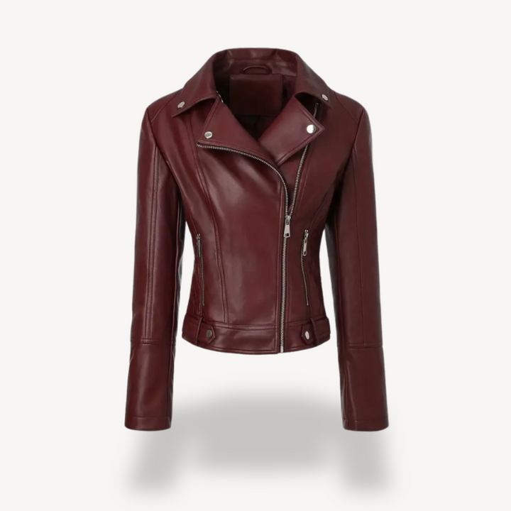 Drune | Fake-Leder Bikerjacke für Frauen