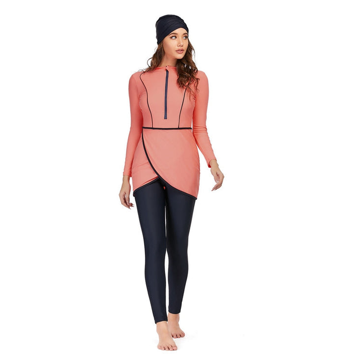 Drune | 3 Teile Set Halal Bademode Badeanzug Burkini Badeoutfit