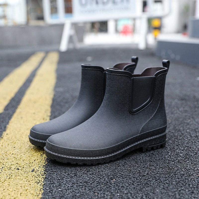 Halbhohe Wasserdichte Herren-Regenstiefel Drune