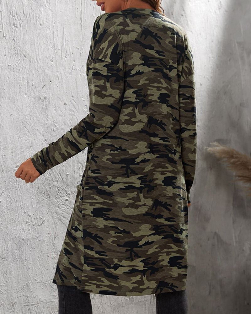 Drune | Mantel mit Tarnmuster
