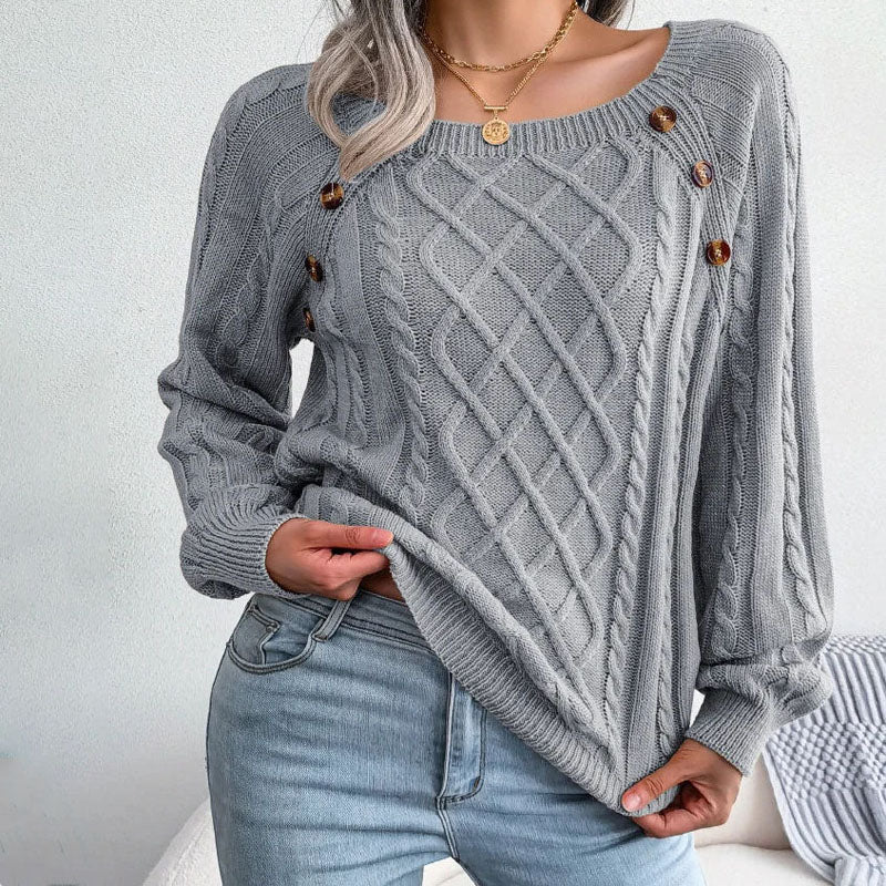 Drune | Zopfmuster Pullover mit Strukturmuster
