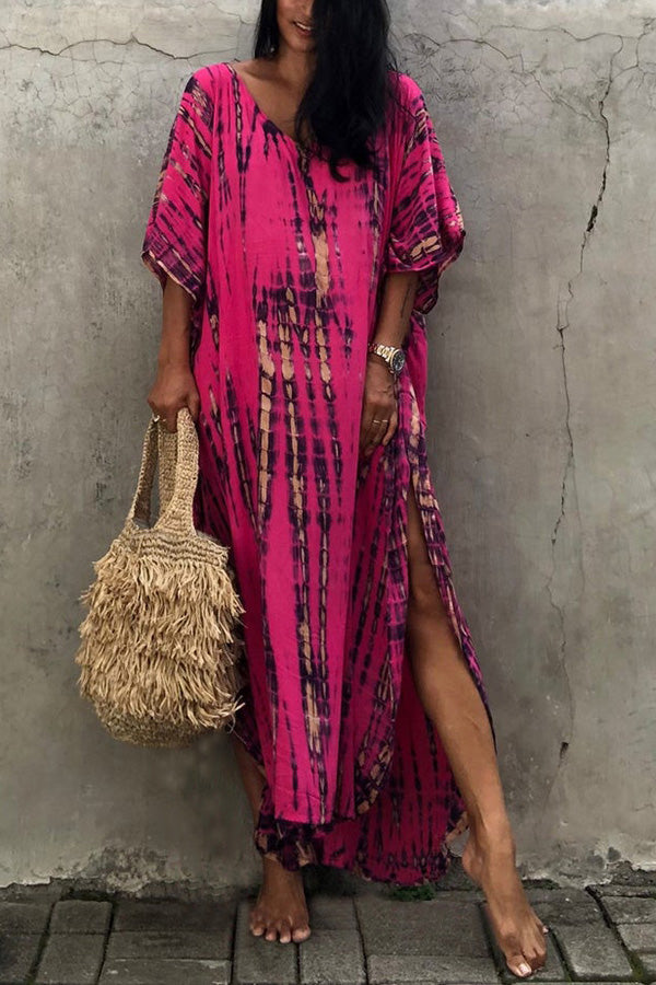 Drune Freely – Lockeres Überwurfkleid im Batik-Boho-Stil