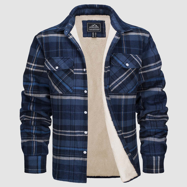 Drune | Fleecegefütterte Karobluse Jacke
