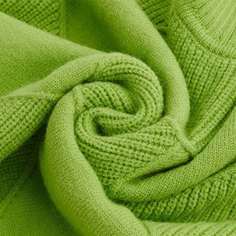 Drune | Klassischer Pullover Aus Einfarbigem Strick