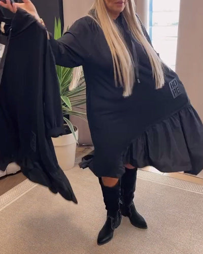 Drune | Kleid mit Langen Ärmeln und Kapuze