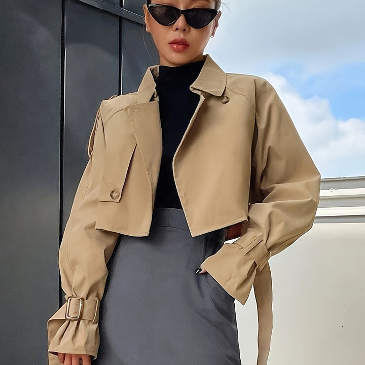 Drune | Stylischer Crop Trenchcoat - Bequem & Elegant