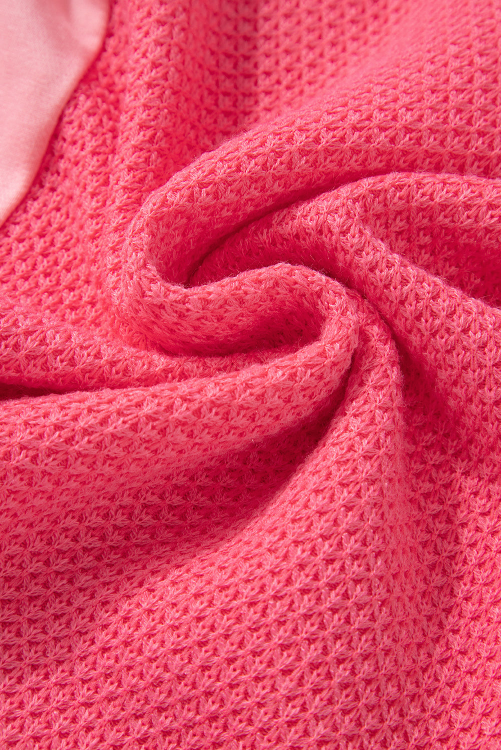 Drune | Zweifarbige Waffelstrickhemdjacke Baumwollmischung Lebendiger Komfort