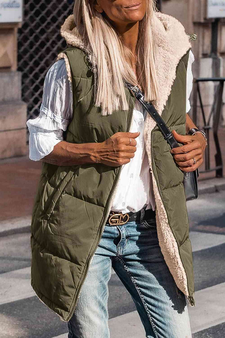 Drune | Zip-Up Longline Kapuzenweste
