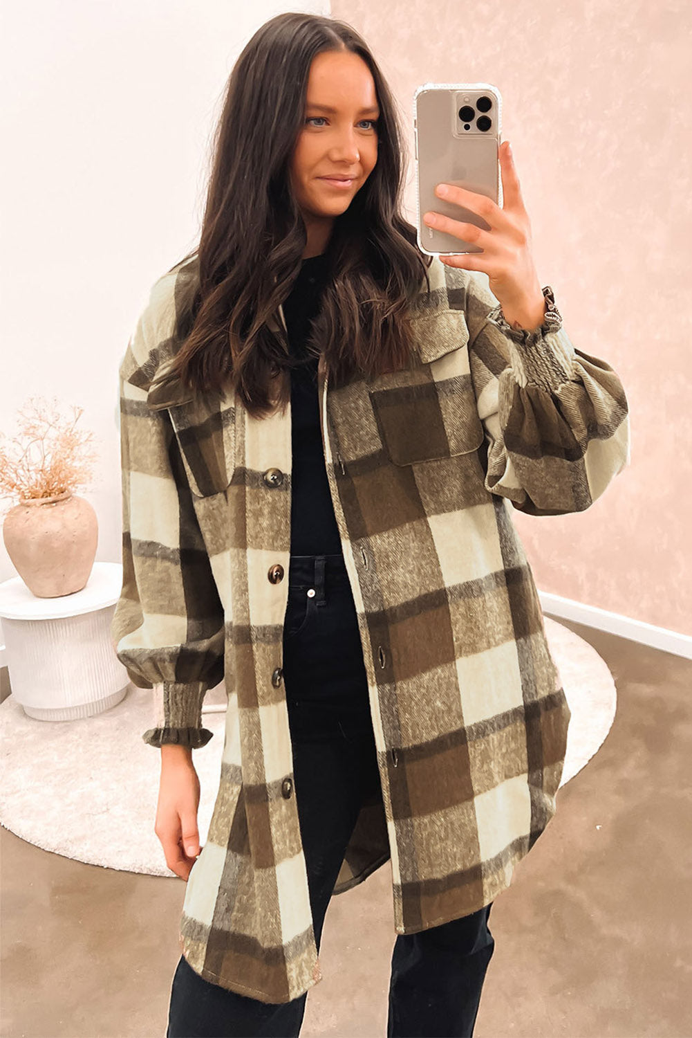 Drune | Karohemdjacke Baumwolle und Polyester Perfekt Zum Layering