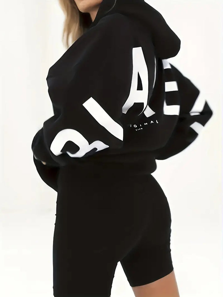 Drune | Warme Kapuzenjacke mit Muster