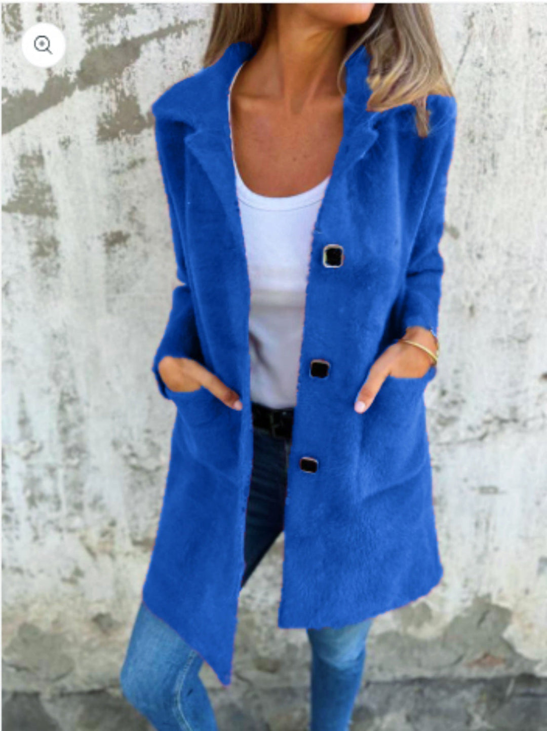 Drune | Lange Jacke mit Knöpfen