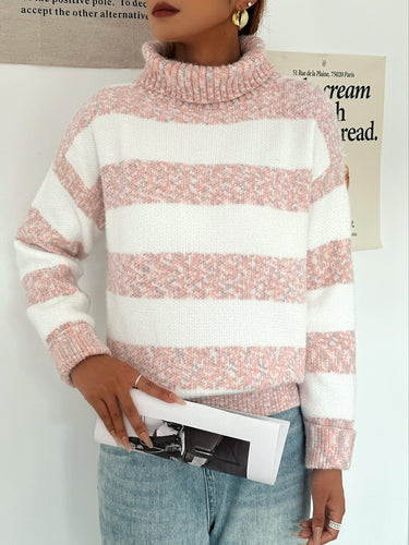 Drune | Strickpullover mit Rollkragen Acrylmischung Gestreiftes Muster