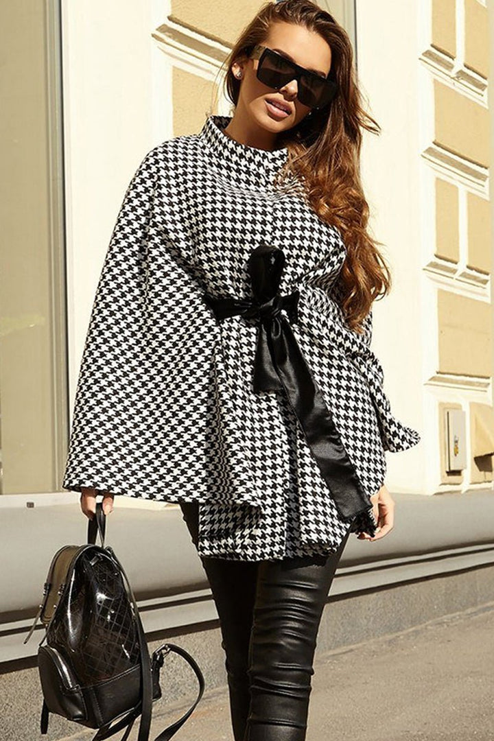Drune | Cape Mantel - Gürteldesign - Elegante Wärme - Winter Chic