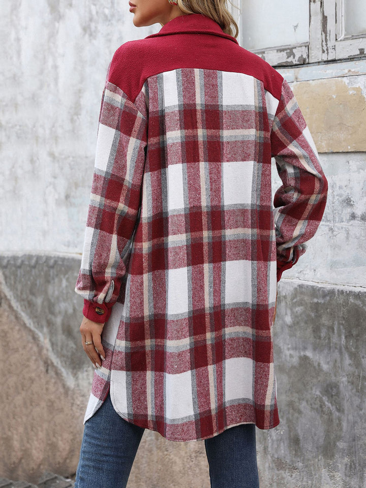 Drune | Karierter Button-Up-Jacke