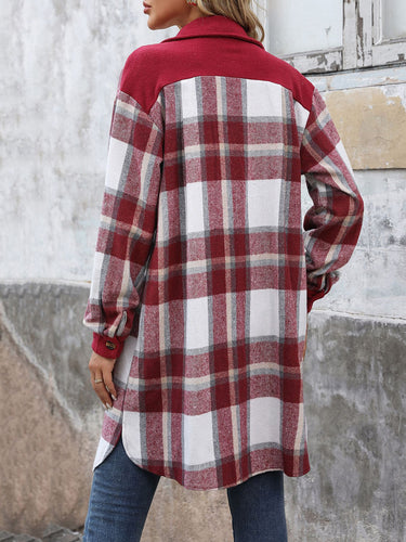 Drune | Karierter Button-Up-Jacke