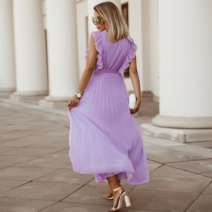 Drune | Plissee-Kleid aus Chiffon
