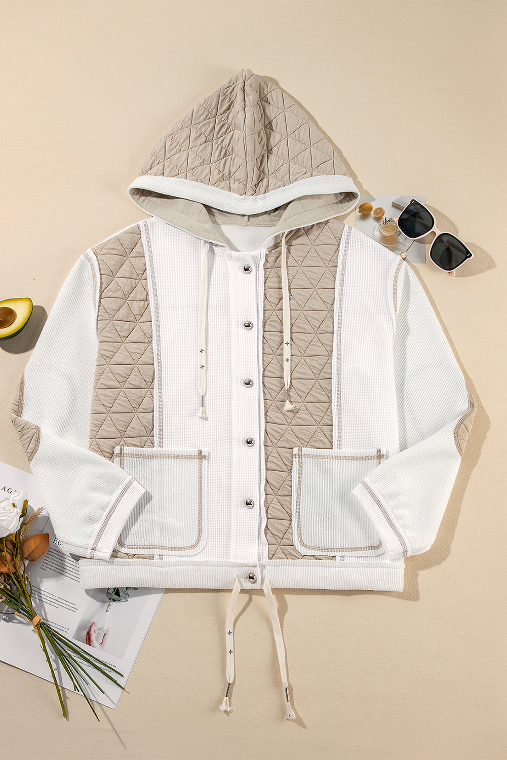Drune | Lässige Gesteppte Jacke Baumwollmischung Funktional und Modisch