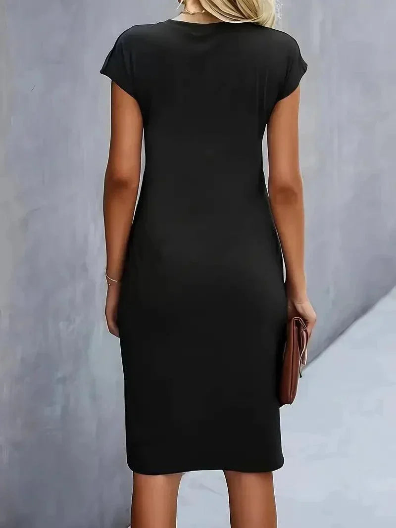 Drune | Bequemes Kleid mit Rundhalsausschnitt für Frauen