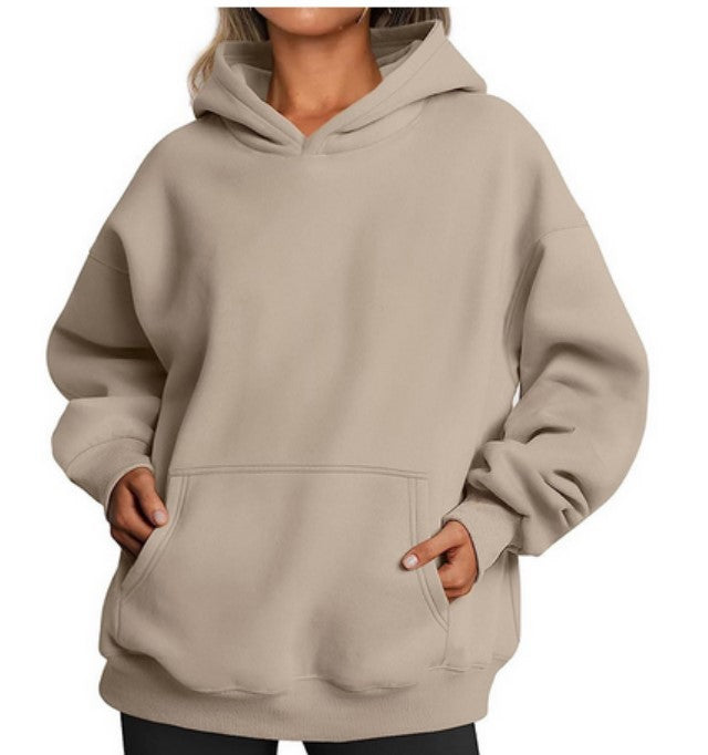 Drune | Oversized-Pullover aus Fleece mit Tasche für Damen